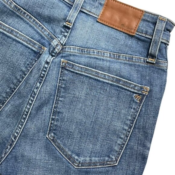 MADEWELL Distressed Curvy High-Rise Raw Hem Skinny Jeans - Size 25 - Picture 10 of 15